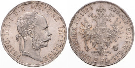 FRANZ JOSEPH I (1848 - 1916)
 2 Gulden 1889 Früh 1388 24.69 g. about UNC | about UNC