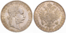 FRANZ JOSEPH I (1848 - 1916)
 2 Gulden 1891 Früh 1390 24.69 g. about UNC | about UNC