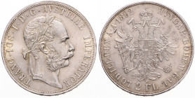 FRANZ JOSEPH I (1848 - 1916)
 2 Gulden 1892 Früh 1391 24.74 g. about UNC | about UNC