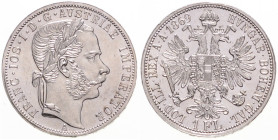 FRANZ JOSEPH I (1848 - 1916)
 1 Gulden 1869 A A. Früh 1488 12.35 g. about UNC | about UNC