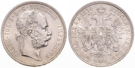 FRANZ JOSEPH I (1848 - 1916)
 1 Gulden 1874 Früh 1494 12.32 g. about UNC | UNC