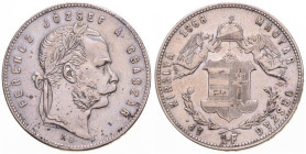 FRANZ JOSEPH I (1848 - 1916)
 1 Forint 1868 KB KB. Früh 1769 12.26 g. EF | EF , leštený | tooled