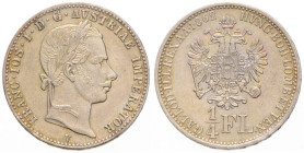FRANZ JOSEPH I (1848 - 1916)
 1/4 Gulden 1862 V V. Früh 1540 5.31 g. about UNC | UNC
