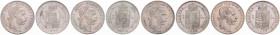 FRANZ JOSEPH I (1848 - 1916)
 Lot 4 coins - 1 Forint 1870 KB, 1872 KB, 1877 KB, 1878 KB KB KB 49.29 g.