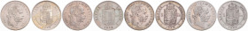 FRANZ JOSEPH I (1848 - 1916)
 Lot 4 coins - 1 Forint 1871 KB, 1872 KB, 1876 KB, 1877 KB KB KB 49.07 g.
