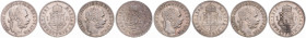 FRANZ JOSEPH I (1848 - 1916)
 Lot 4 coins - 1 Forint 1883 KB, 1887 KB, 1890 KB, 1891 KB KB KB 49.22 g.
