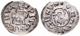 SPYTIHNEV II DUKE OF BOHEMIA (1055 - 1061)
 Denarius C 331 0.73 g. about EF | about EF , odlomený | chipped