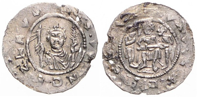 VLADISLAUS I (1109 - 1125)
 Denarius C 545 0.55 g. VF | VF