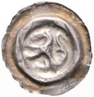 MIDDLE AGES | BOHEMIA
 Bracteate middle size (not specified) 0.55 g. VF | VF