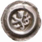 OTTOKAR II OF BOHEMIA (1248 - 1278)
 Bracteate middle size Bohemia C 843 0.68 g. VF | VF , nedoražený | weakly struck