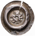 WENCESLAUS II (1278 - 1305)
 Bracteate Moravia C 1001 0.42 g. VF | VF , naprasklý | partially cracked