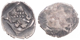 HUSSITES (1420 - 1436)
 Black peníz one-sided, four-stroke 0.48 g. VF | VF