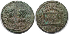 Römische Münzen, MÜNZEN DER RÖMISCHEN KAISERZEIT. Thrakien, Anchialus. Gordianus III. Pius und Tranquillina. Ae 26 (5 Assaria), 238-244 n. Chr. (12.41...