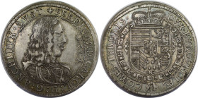 RDR – Habsburg – Österreich, RÖMISCH-DEUTSCHES REICH. Tirol, Erzherzog Ferdinand Karl (1632-62). Taler 1654, Hall. Silber. 28,70 g. Dav. 3367. Sehr sc...