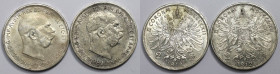 RDR – Habsburg – Österreich, Lots und Sammlungen. KAISERREICH ÖSTERREICH. Österreich-Ungarn. Franz Joseph I. (1848-1916). 2 x 2 Kronen 1912. Jaeger 40...