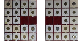 Deutsche Münzen und Medaillen ab 1871, LOTS UND SAMLLUNGEN. WEIMARER REPUBLIK. Lot von 18 Münzen (1924-1925). 1х2 Pfennig 1924, 5х5 Pfennig 1924, 4х5 ...