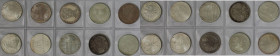 Deutsche Münzen und Medaillen ab 1945, Lots und Samllungen. BUNDESREPUBLIK DEUTSCHLAND. Set 10 Stück x 5 DM 1968-1979. Stempelglanz. Einzeln in Münzhü...