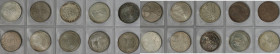Deutsche Münzen und Medaillen ab 1945, Lots und Samllungen. BUNDESREPUBLIK DEUTSCHLAND. Set 10 Stück x 5 DM 1971-1976. Stempelglanz. Einzeln in Münzhü...
