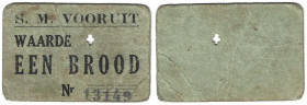 Europäische Münzen und Medaillen, Belgien / Belgium. Brotkarten S.M.Vooruit. 1 Brood ND (1941). Nr 13149. III