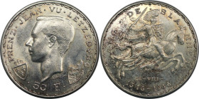 Europäische Münzen und Medaillen, Luxemburg / Luxembourg. Charlotte (1919-1964). Schlacht von Cresy. 50 Francs 1946. 12,50 g. 0.835 Silber. 0.34 OZ. K...