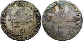 Europäische Münzen und Medaillen, Niederlande / Netherlands. Spanische Niederlande, Flandern. Philipp II. Dritte Prägung (1577-1579). 1/2 Staatentaler...