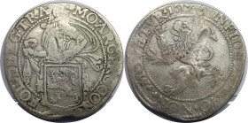 Europäische Münzen und Medaillen, Niederlande / Netherlands. Utrecht. Leeuwendaalder 1617. Typ IIa. Mit inneren Kreisen. Silber. 26,91 g. Delm. 843, V...