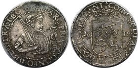 Europäische Münzen und Medaillen, Niederlande / Netherlands. Utrecht, 1/2 Rijksdaalder (24 Stuiver) 1619. Silber. 14.23 g. KM 11, Delm. 958. Fast Vorz...