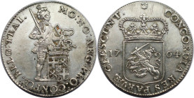 Europäische Münzen und Medaillen, Niederlande / Netherlands. Utrecht. 1/2 Silberdukat 1764. Type II. Silber. 13,97 g. Delm. 1006, V. 106.2. Sehr schön...