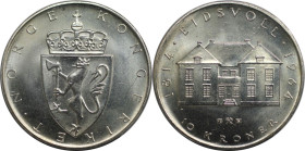 Europäische Münzen und Medaillen, Norwegen / Norway. Haakon VII. 150. Jahrestag der Verfassung. 10 Kroner 1964. 20,0 g. 0.900 Silber. 0.58 OZ. KM 413....