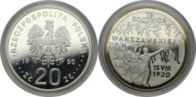 Europäische Münzen und Medaillen, Polen / Poland. Warschauer Schlacht. 20 Zlotych 1995. 30,92 g. 0.925 Silber. 0.92 OZ. KM Y#298. Polierte Platte