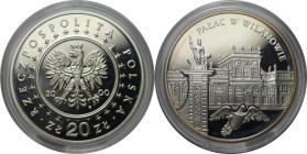 Europäische Münzen und Medaillen, Polen / Poland. Palac w Wilanowie. 20 Zlotych 2000. 28,24 g. 0.925 Silber. 0.84 OZ. KM Y#391. Polierte Platte