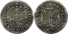 Europäische Münzen und Medaillen, Portugal. Pedro II. 60 Reis ND (1683), Silber. KM 139. Sehr schön