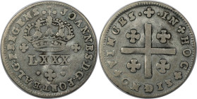 Europäische Münzen und Medaillen, Portugal. Johann VI. 80 Reis ND (1799), Silber. KM 315. Sehr schön