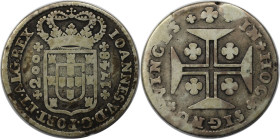 Europäische Münzen und Medaillen, Portugal. João V. 200 Reis 1748, Silber. KM 181. Sehr schön