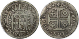 Europäische Münzen und Medaillen, Portugal. Maria I. 200 Reis 1799, Silber. KM 272. Sehr schön