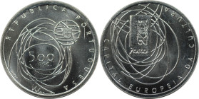 Europäische Münzen und Medaillen, Portugal. PORTO - Europäische Kulturkapital. 500 Escudos 2001. 13,96 g. 0.500 Silber. 0.22 OZ. KM 733. Stempelglanz...