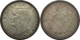 Europäische Münzen und Medaillen, Rumänien / Romania. Mihai I. 500 Lei 1944. Silber. KM 65. Vorzüglich, Patina
