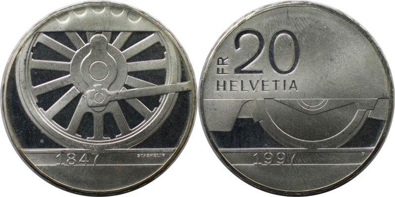 Europäische Münzen und Medaillen, Schweiz / Switzerland. 150 Jahre Schweizerisch...