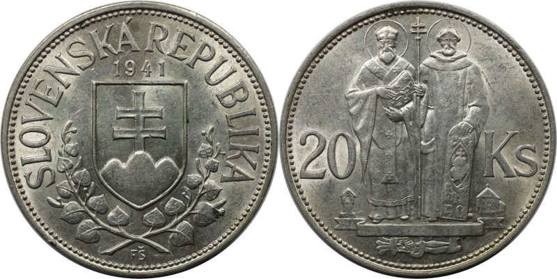Europäische Münzen und Medaillen, Slowakei / Slovakia. Hl. Kyrill und Methodius....