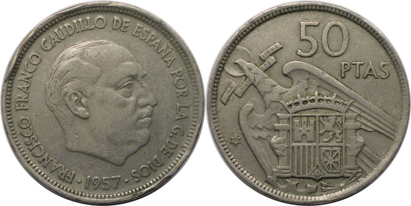 Europäische Münzen und Medaillen, Spanien / Spain. Francisco Franco (1939-1975)....