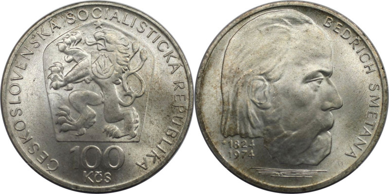 Europäische Münzen und Medaillen, Tschechoslowakei / Czechoslovakia. 150. Geburt...