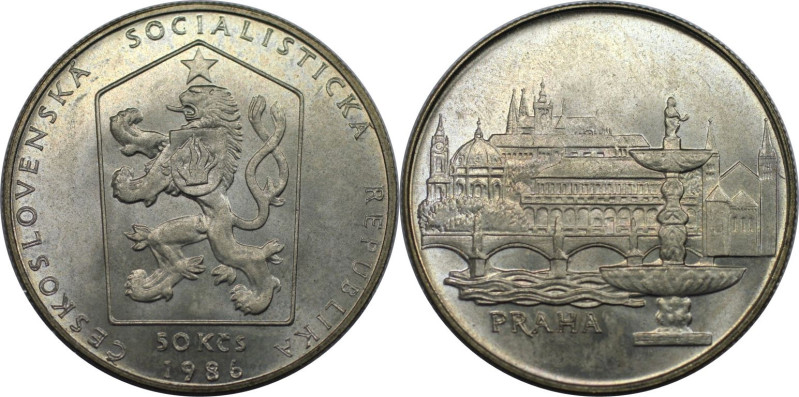 Europäische Münzen und Medaillen, Tschechoslowakei / Czechoslovakia. Prag. 50 Kr...