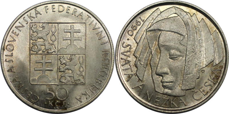 Europäische Münzen und Medaillen, Tschechoslowakei / Czechoslovakia. Agnes von B...