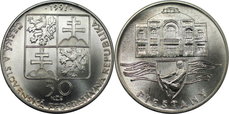 Europäische Münzen und Medaillen, Tschechoslowakei / Czechoslovakia. Piestany. 5...