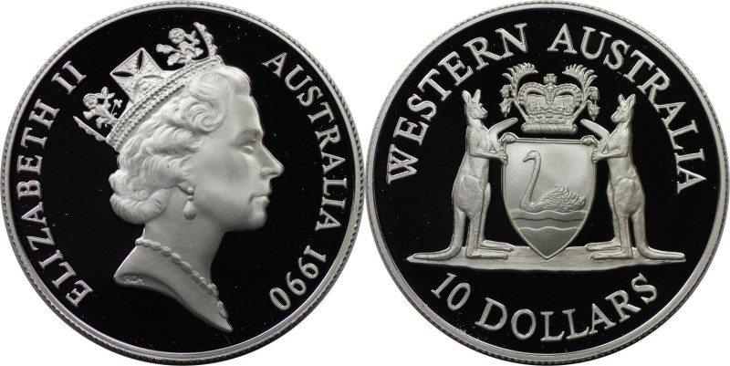 Weltmünzen und Medaillen, Australien / Australia. "Western Australia". 10 Dollar...
