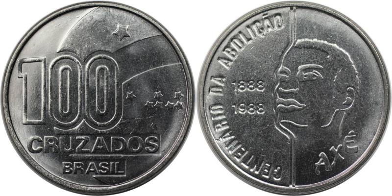 Weltmünzen und Medaillen, Brasilien / Brazil. 100. Jahrestag der Abschaffung der...