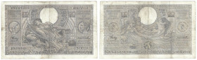 Banknoten, Belgien / Belgium. 100 Francs / 20 Belgas 15.12.1936. Pick 107. III