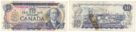 Banknoten, Kanada / Canada. 10 Dollars 1971. Pick 88e. II-