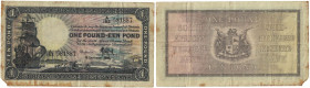 Banknoten, Südafrika / South Africa. 1 Pound 1946. Pick 84f. III-IV