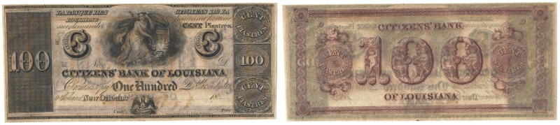 Banknoten, USA / Vereinigte Staaten von Amerika. 100 Dollars 18xx Citizens´ Bank...